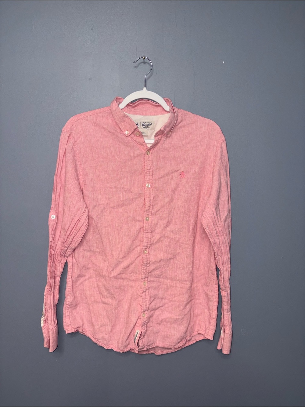 Penguin | Pink Button Down Dress Shirt (Men’s) | Size Large